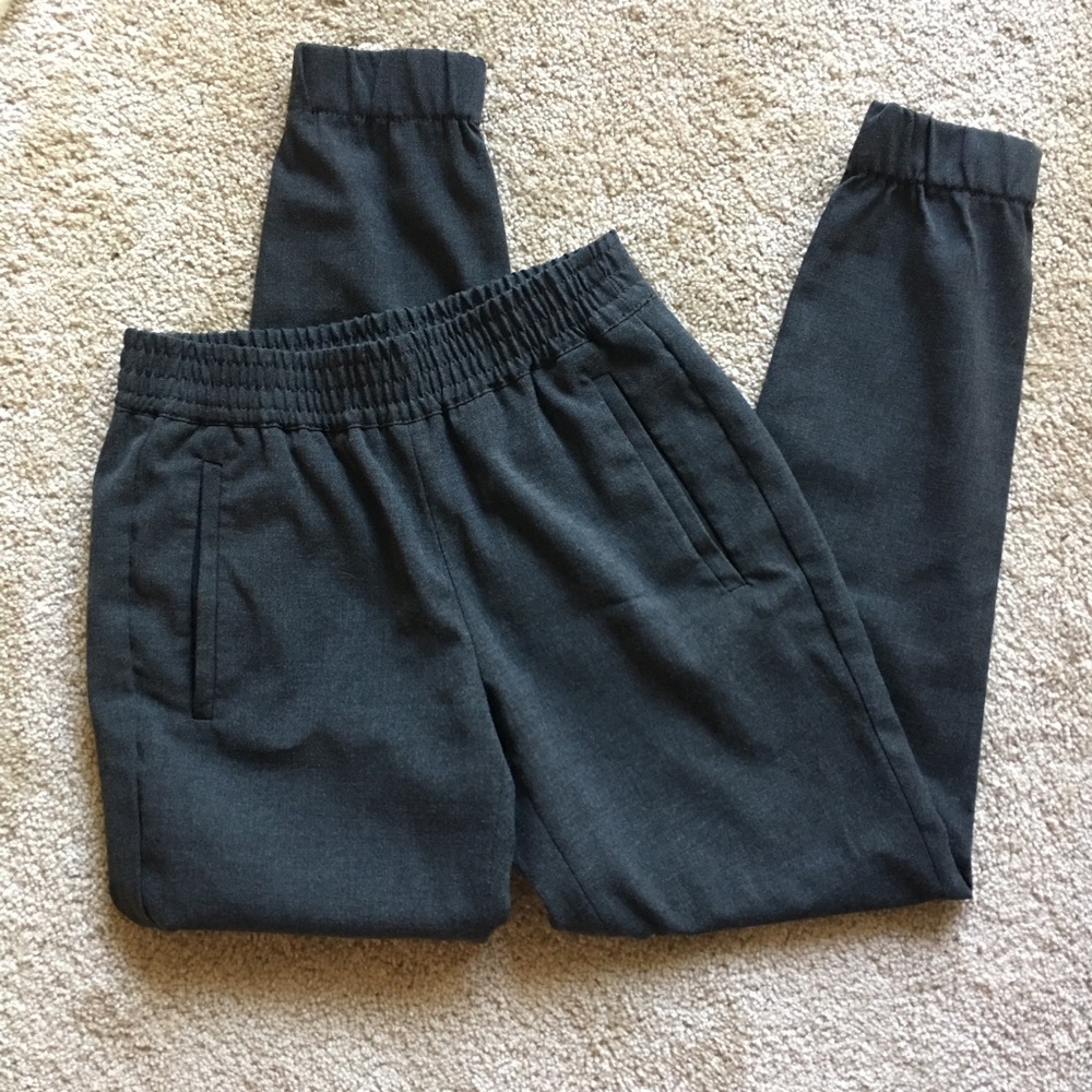 Banana Republic Dressy Gray Joggers Sz Petite 00